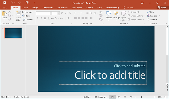 PowerPoint 2016